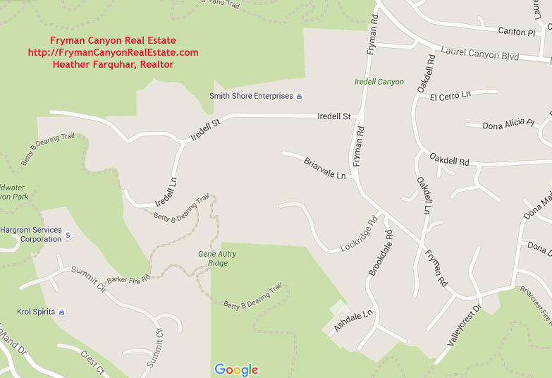 Fryman Canyon South Of Ventura Studio City Homes For Sale